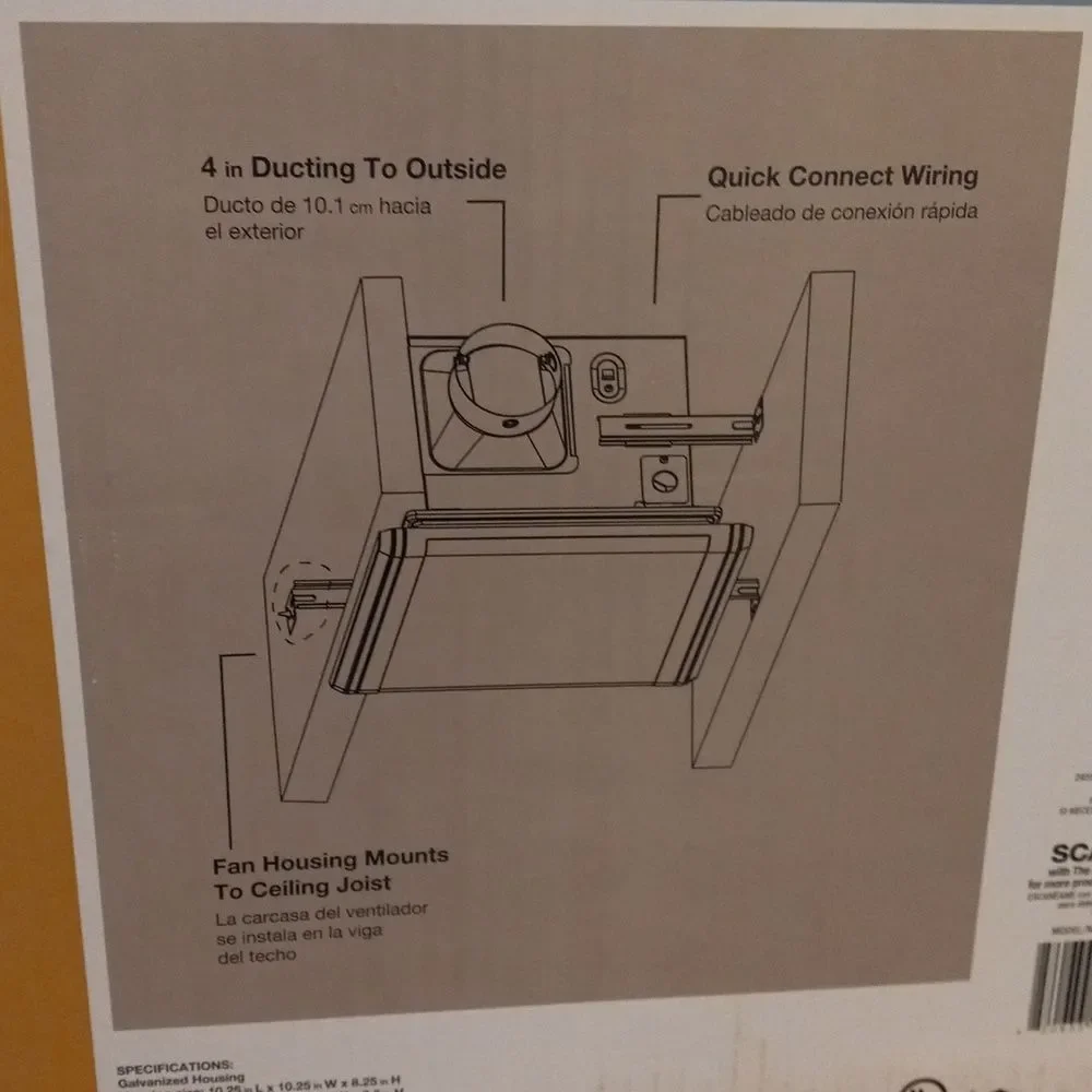 Modern Fan Vent for large room quiet and light no attic access needed trendy sof